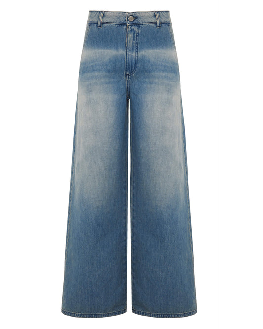 Beatrice b Blue Denim Wide Leg Jeans
