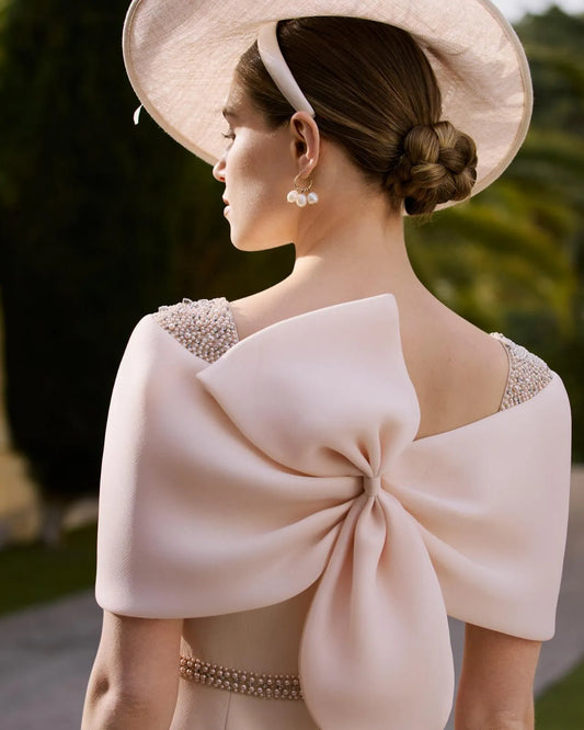 Couture Club Wrap Back Bow Midi Dress