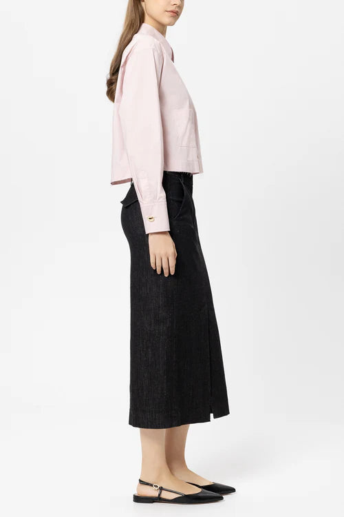 Luisa Cerano Blush Cotton Blend Shirt