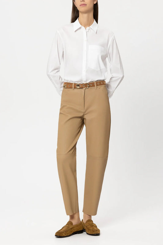 Luisa Cerano White Shirt blouse with Ajour Embroidery