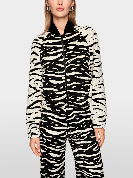 Marc Cain Sports Black Animal Print Jacket