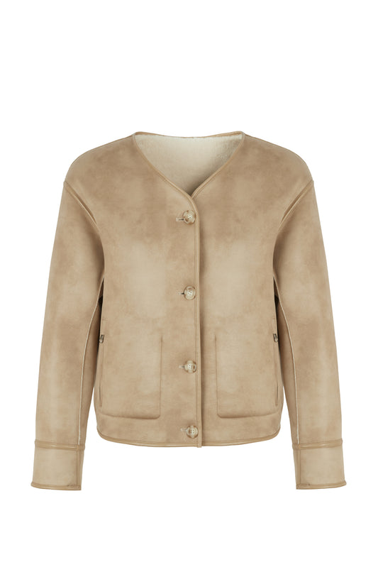 Urbancode collarless reversible jacket BJ20010