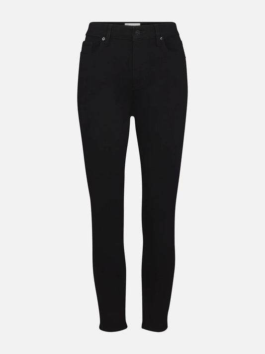 Frame Black Super Stretch Denim High Rise Skinny