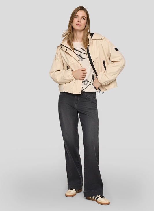 Rabe Cappuccino Hooded Outdoor Jacket