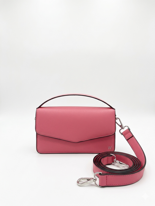 Oakwood Pink Mini Nappa Leather Bag