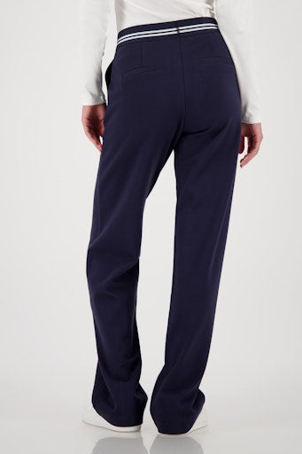 Monari Marine Wide Leg Joggers Relaxed Fit with Elasticated Waist