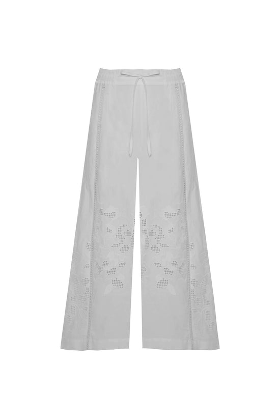 wide-leg trousers with details
