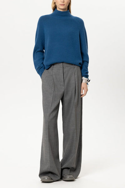Luisa Cerano Sapphire Cashmere Blend Turtle Neck Sweater 148868