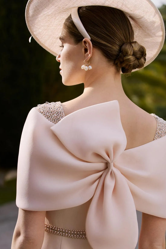 Couture Club Wrap Back Bow Midi Dress