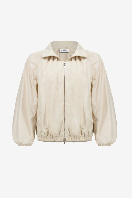 Joseph Ribkoff Moonstone Cocoon Outdoor Jacket With Funnel Collar