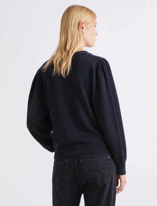 Marella Sport Navy Slim Fit V Neck Cardigan