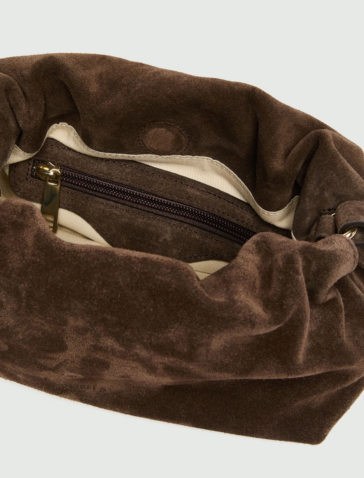 Marella Dark Brown Suede Clutch Bag