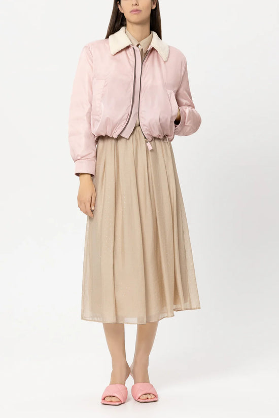 Luisa Cerano Pink Reversible Outdoor Down Jacket