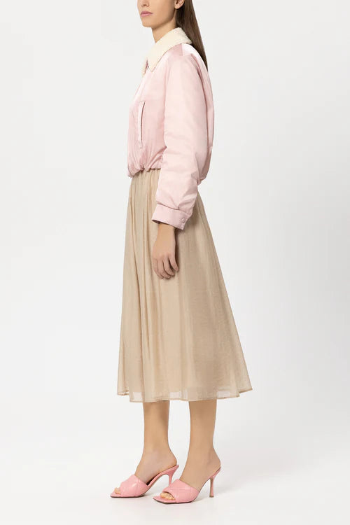 Luisa Cerano Pink Reversible Outdoor Down Jacket