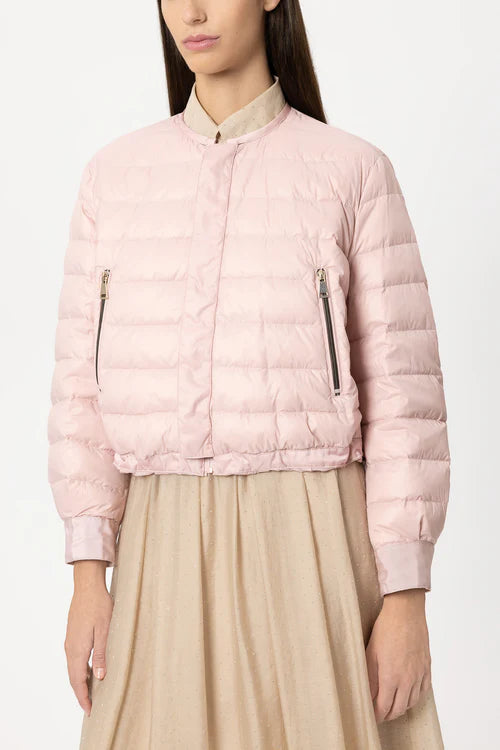 Luisa Cerano Pink Reversible Outdoor Down Jacket