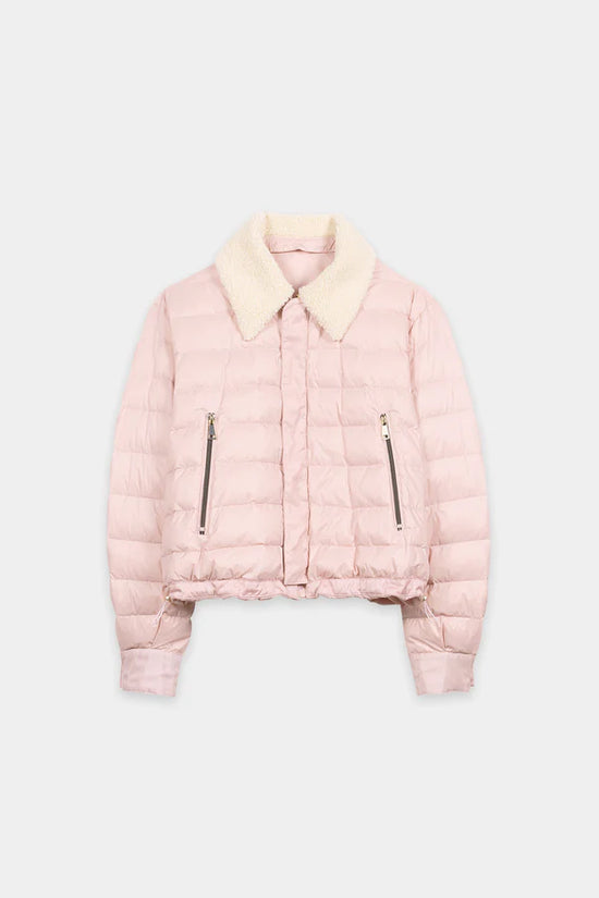 Luisa Cerano Pink Reversible Outdoor Down Jacket