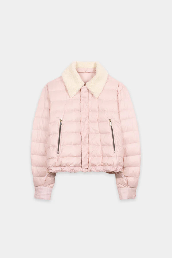 Luisa Cerano Pink Reversible Outdoor Down Jacket