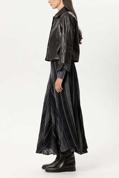 Luisa Cerano Truffle Lamb Nappa Leather Jacket 448130