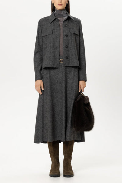 Luisa Cerano Anthrcite Punto di Milano Jacket 448132