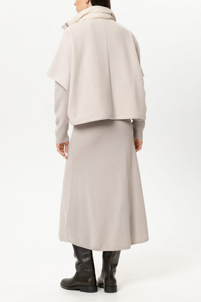 Luisa Cerano Pearl Wool-Blend Outdoor Cape 448552