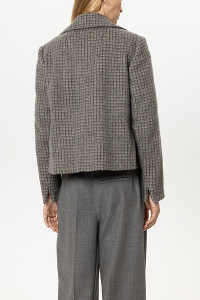 Luisa Cerano Heather Wool-Blend Pea Coat 448556