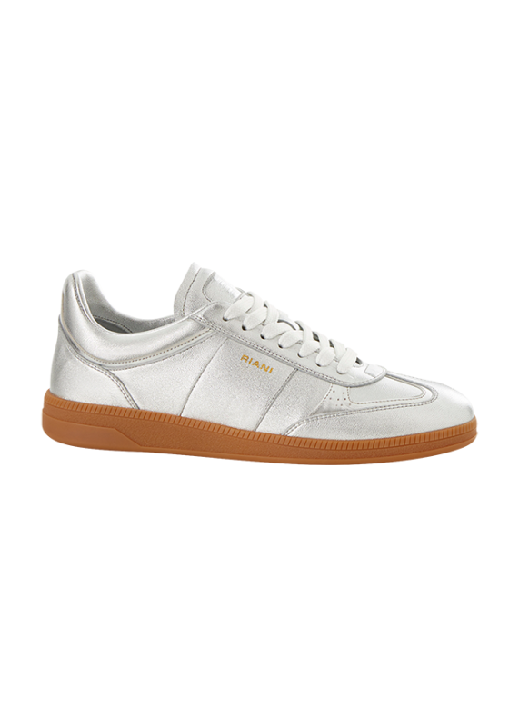 Riani Metallic Silver Trainers