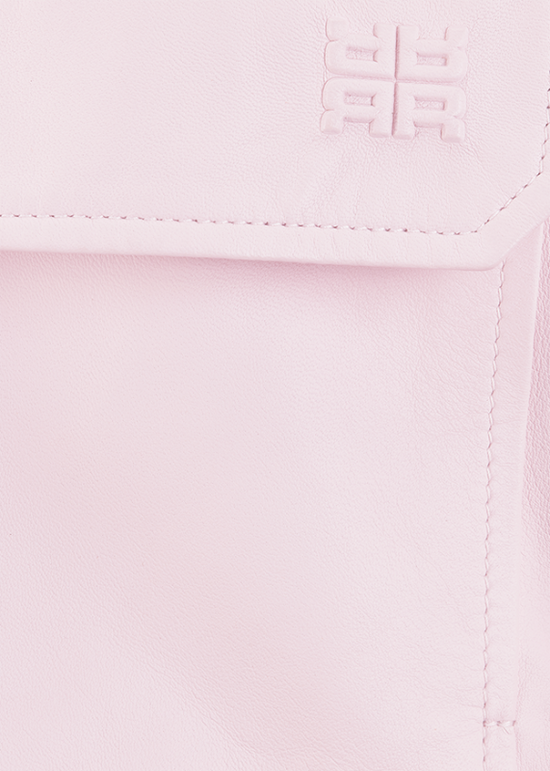 Riani Light Pink Soft Nappa Leather Jacket