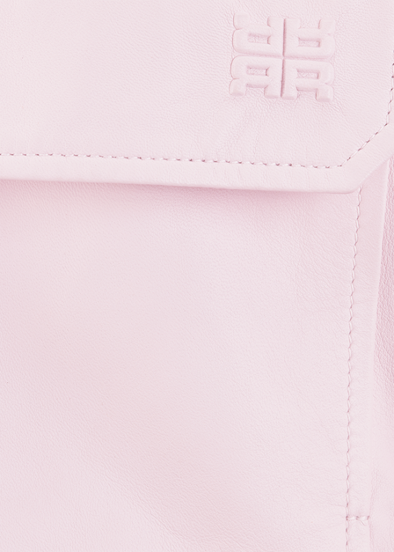 Riani Light Pink Soft Nappa Leather Jacket