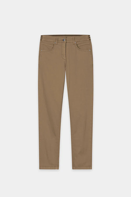 Luisa Cerano High Stretch Skinny Denim in Tobacco