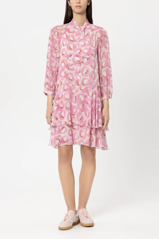Luisa Cerano Blush Retro Print Boho Dress