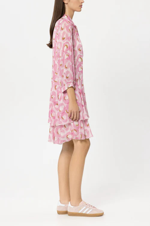 Luisa Cerano Blush Retro Print Boho Dress