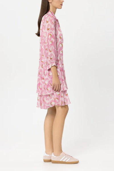 Luisa Cerano Blush Retro Print Boho Dress 738632