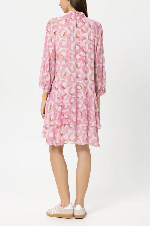 Luisa Cerano Blush Retro Print Boho Dress