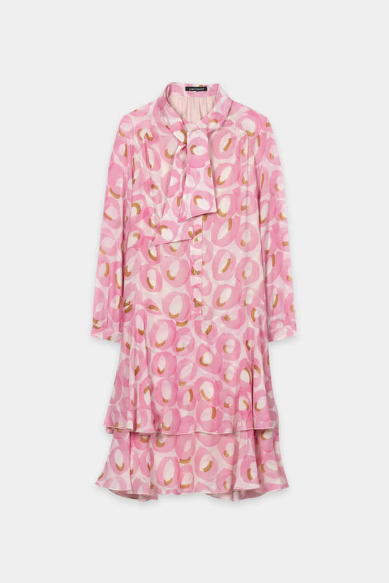 Luisa Cerano Blush Retro Print Boho Dress