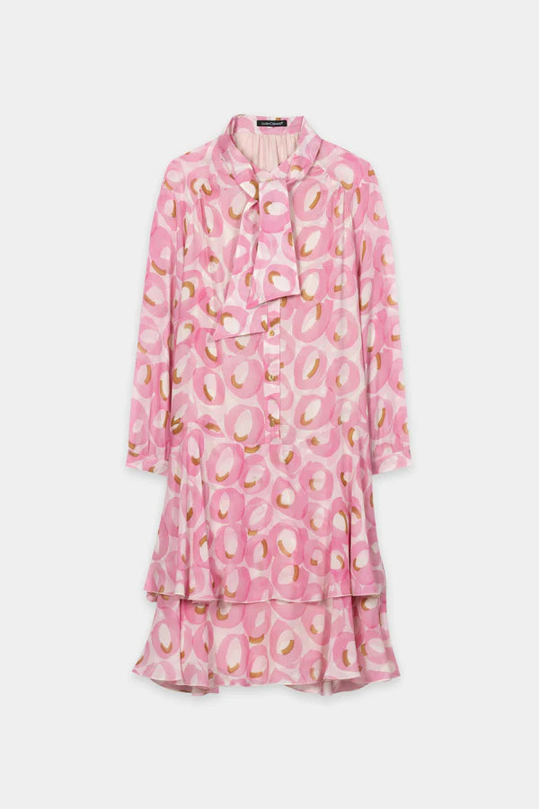Luisa Cerano Blush Retro Print Boho Dress