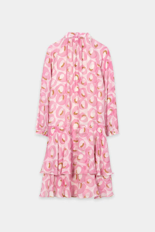 Luisa Cerano Blush Retro Print Boho Dress