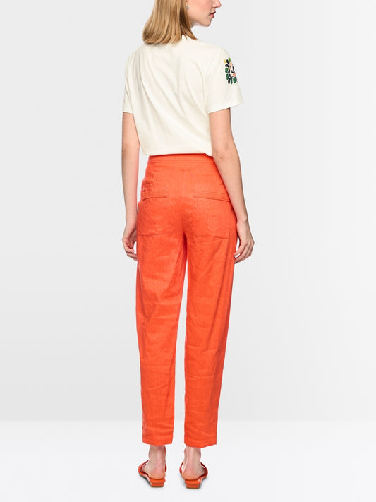 Marc Cain Off-White Hibiscus Floral Print Short Sleeve T-Shirt