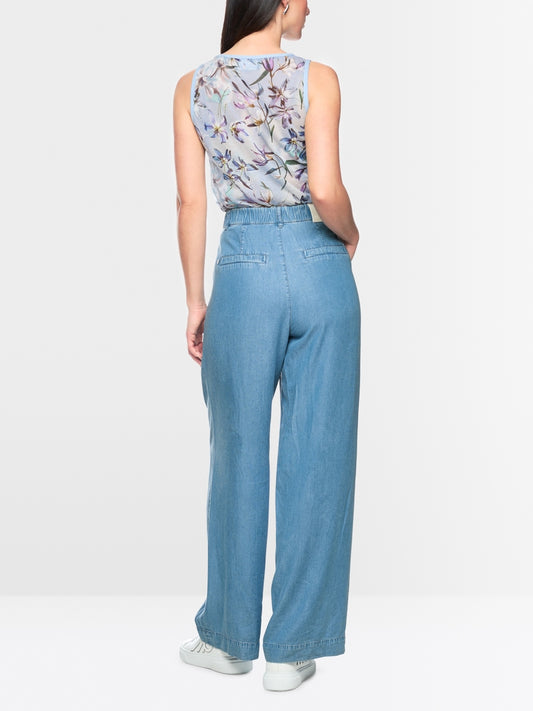 Marc Cain Light Blue Denim Wichita Wide Fit Lyocell Jeans