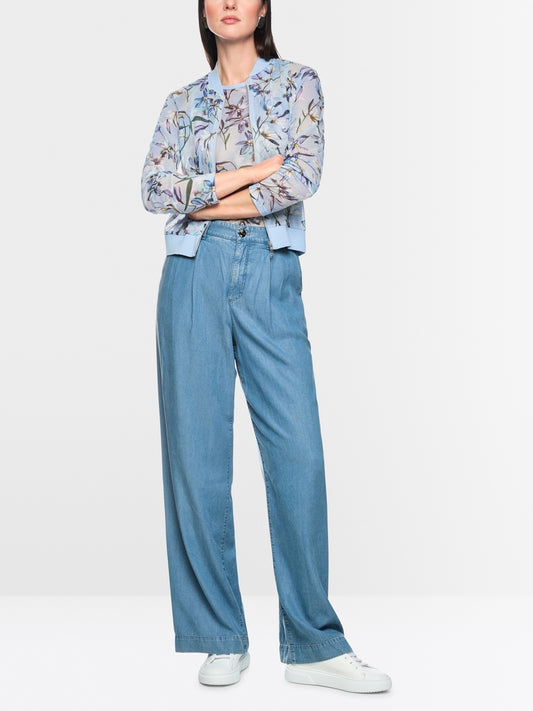 Marc Cain Light Blue Denim Wichita Wide Fit Lyocell Jeans