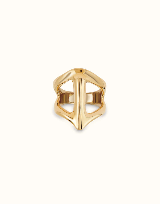 Uno de 50 Gold Manta Ray-Shaped Ring ANI0846