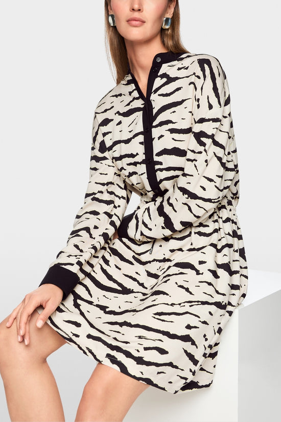 Marc Cain Sports Animal Print Loose Shirt Dress