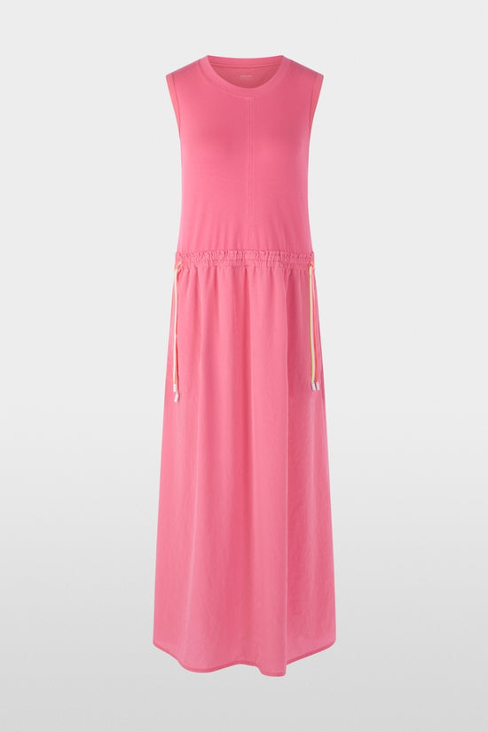 Marc Cain Sports Pink Sleeveless Midi Dress with Drawstring