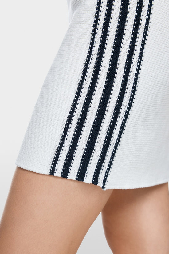 Marc Cain Sports White Sleeveless Mini Knit Dress