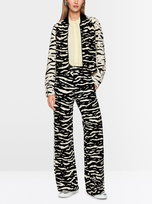 Marc Cain Sports Black Animal Print Jacket