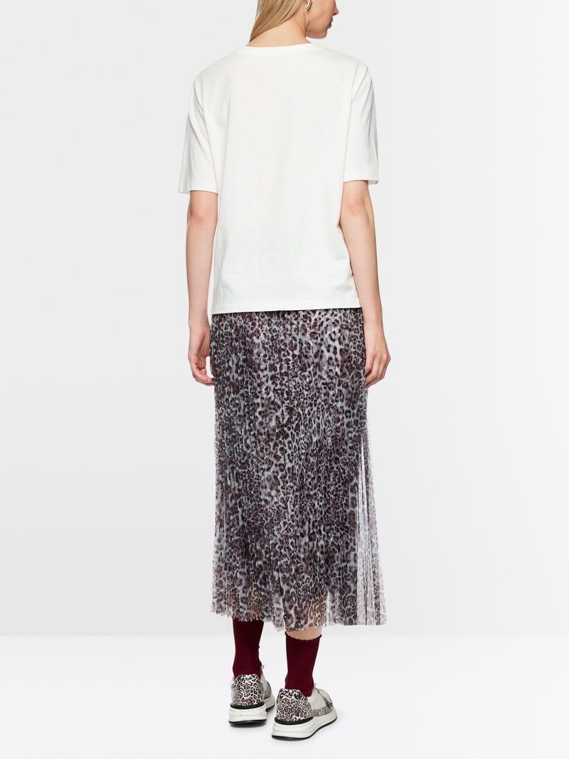 Marc Cain Sports Off-White Cherry Print Crew Neck T-Shirt