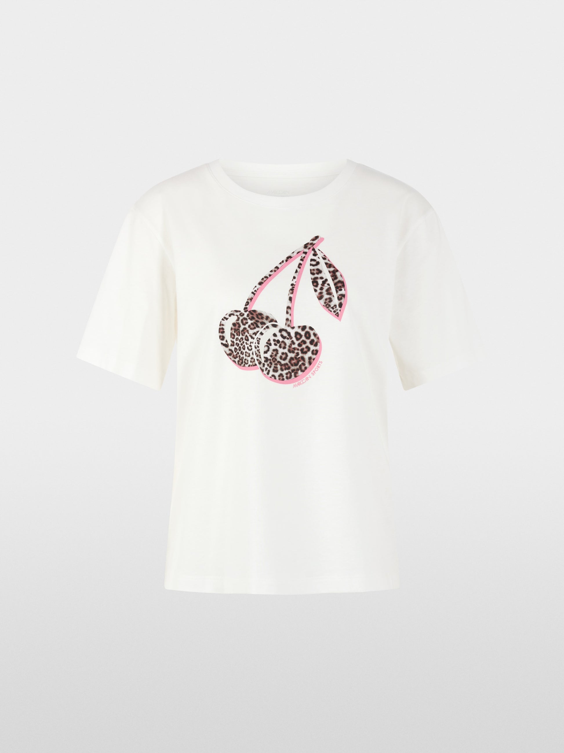 Marc Cain Sports Off-White Cherry Print Crew Neck T-Shirt