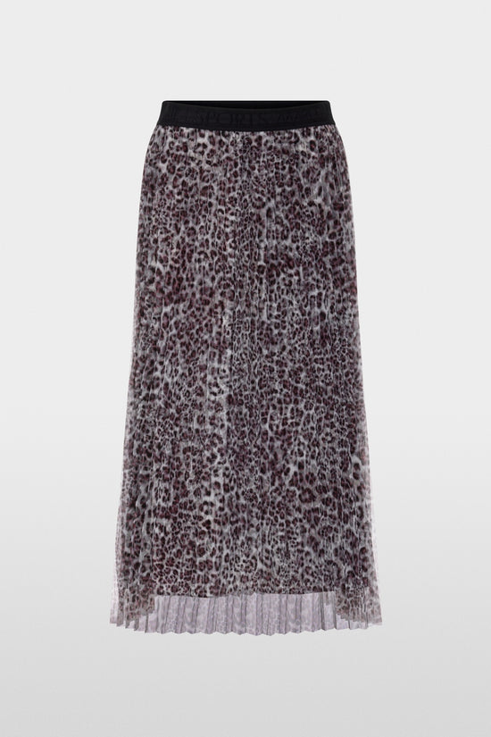 Marc Cain Sports Pleated Leopard Print Midi Skirt