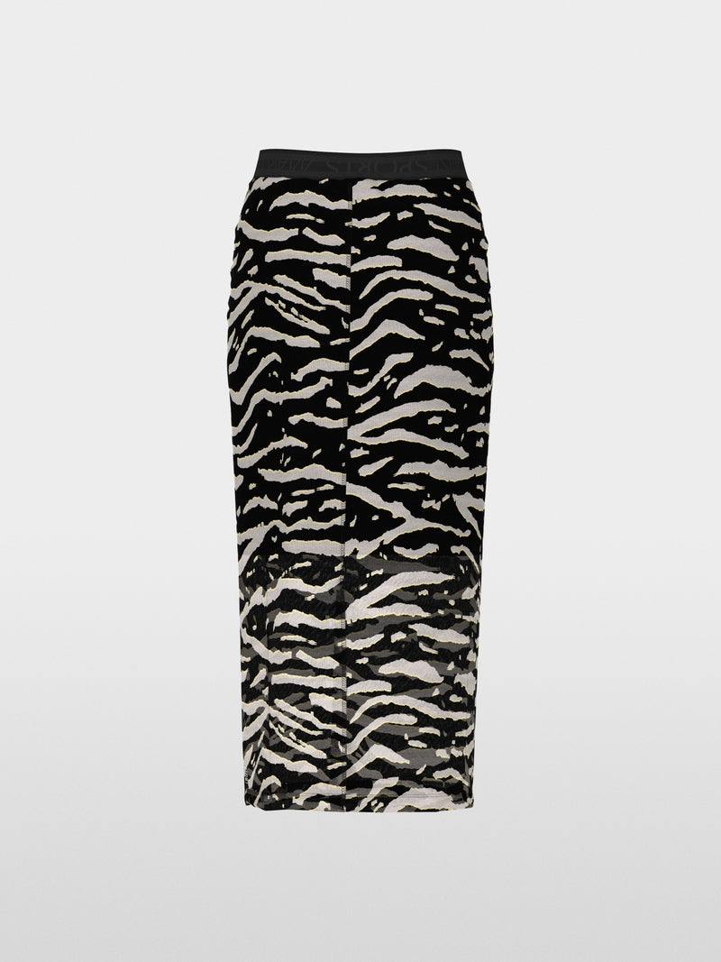 Marc Cain Sports Black Mesh Midi Length Skirt