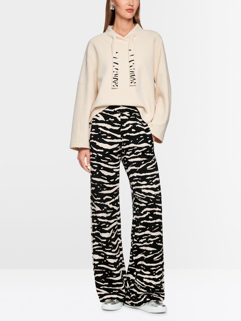 Marc Cain Animal Print Welkom Wide Leg Trousers
