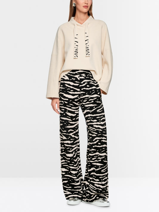 Marc Cain Animal Print Welkom Wide Leg Trousers